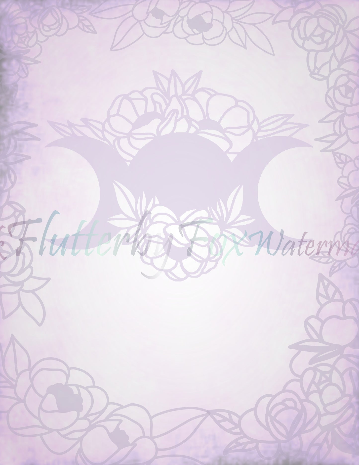 Floral Triple Moon