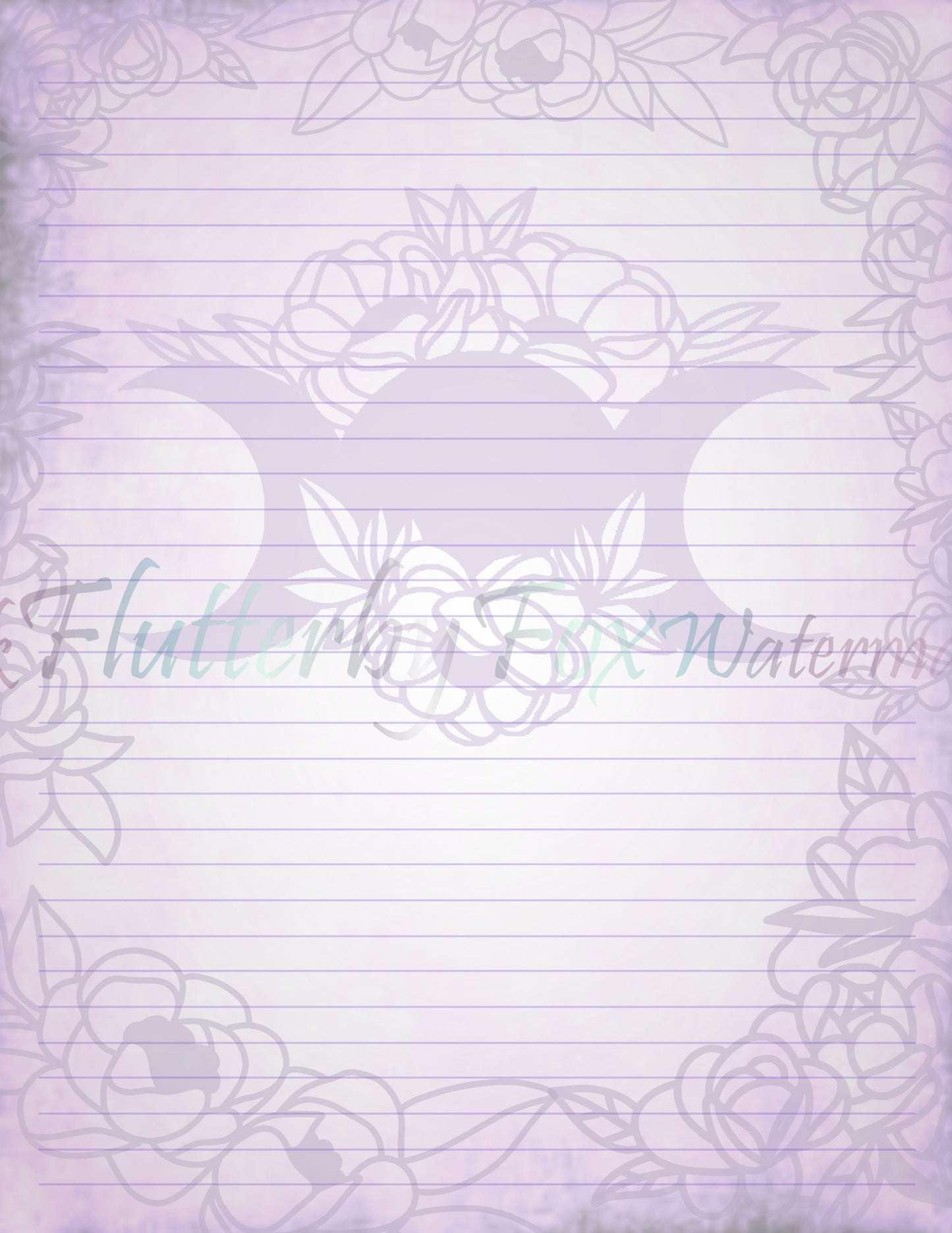 Floral Triple Moon