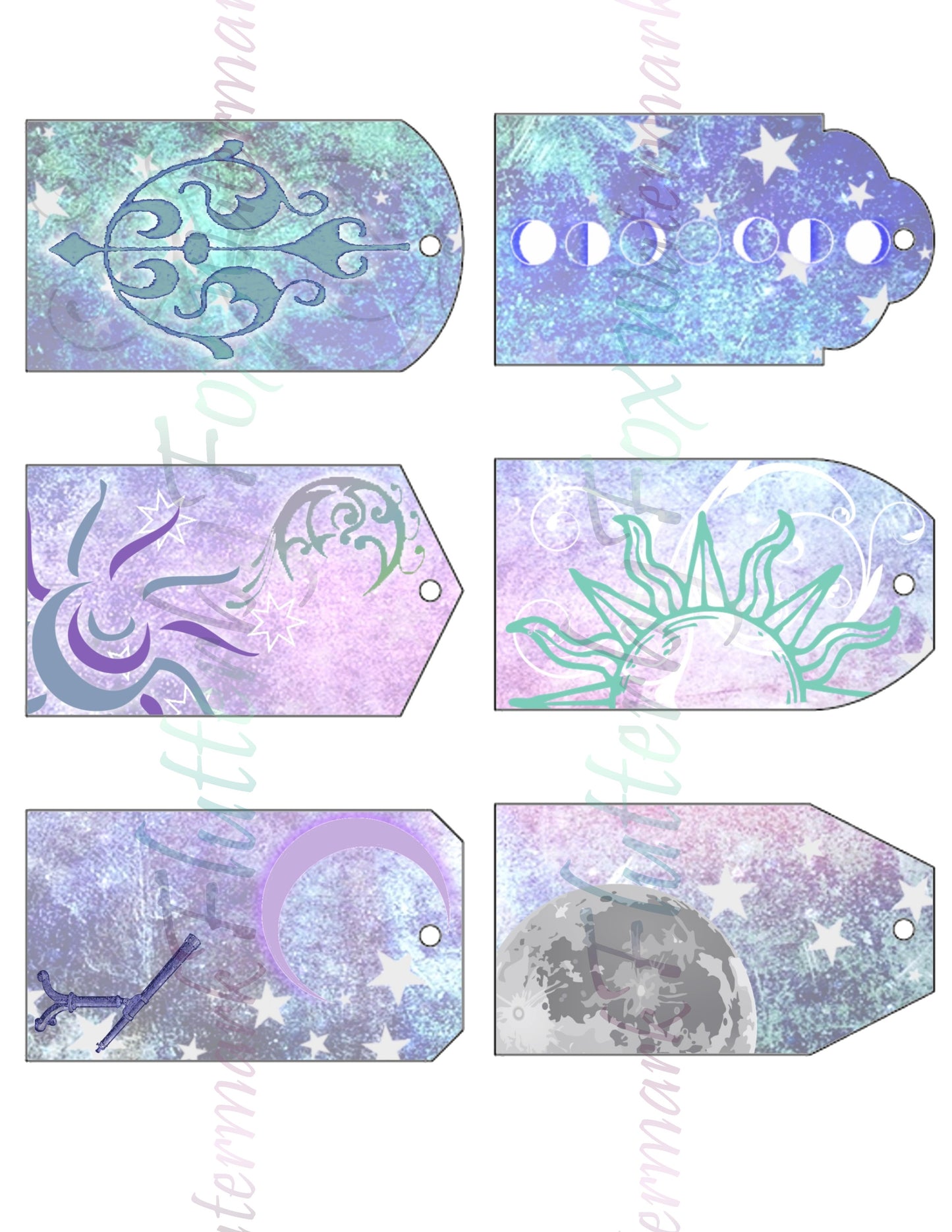 Astrology Gift Tags - Digital