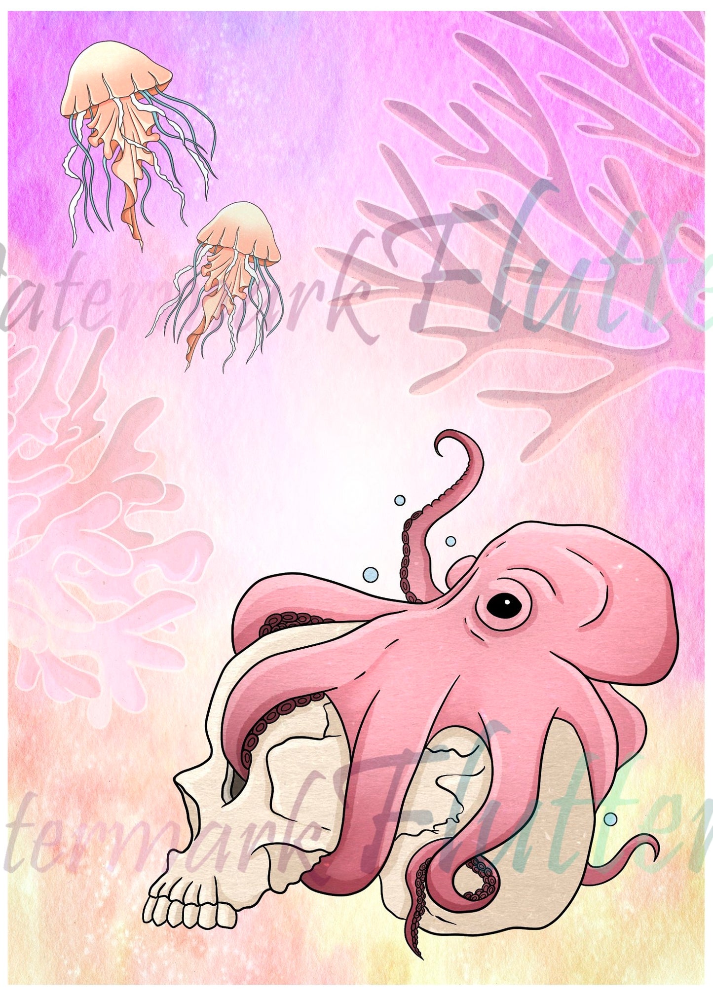 Octopus & Skull
