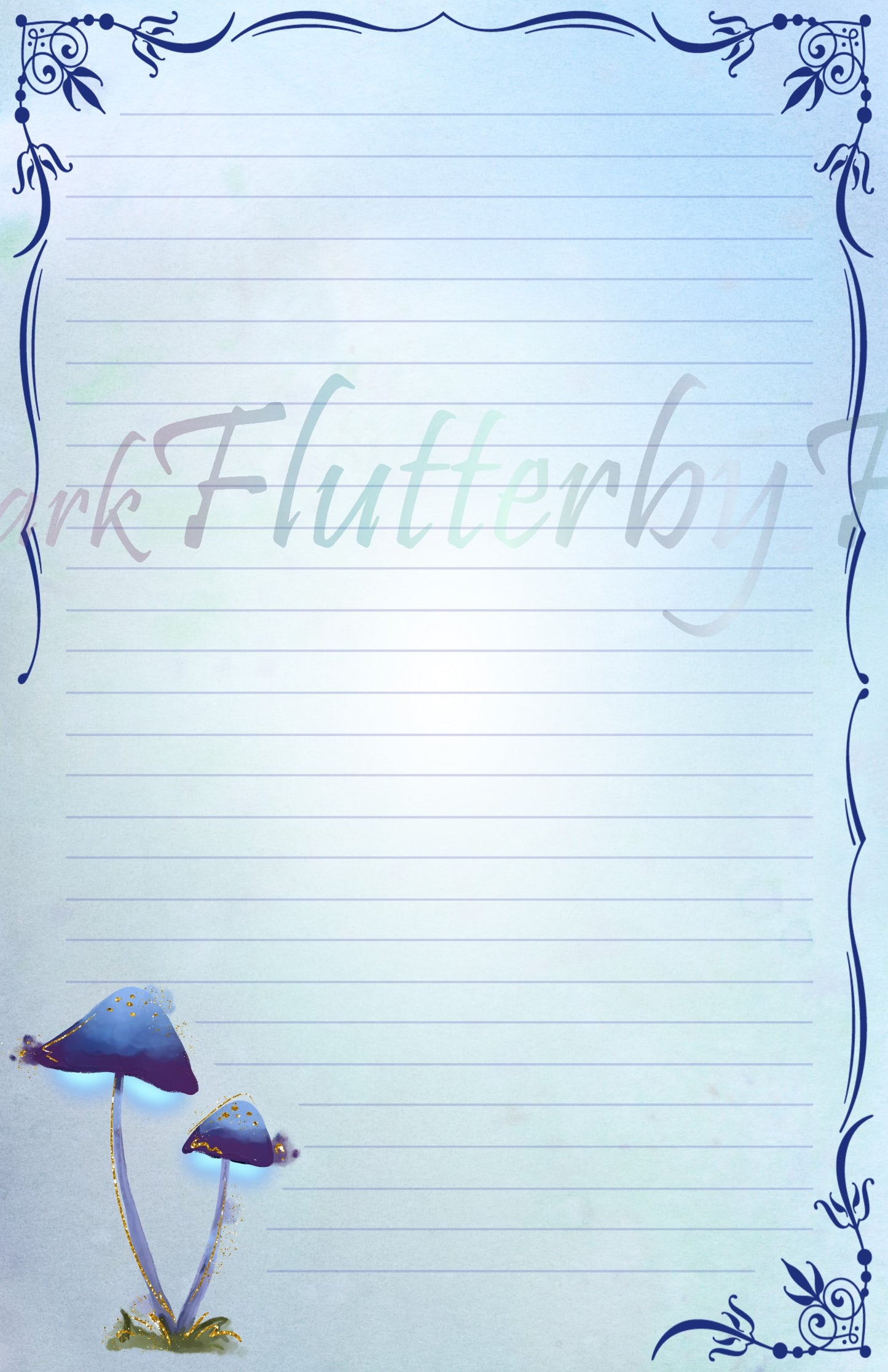 Glow Shrooms Half Sheet Set