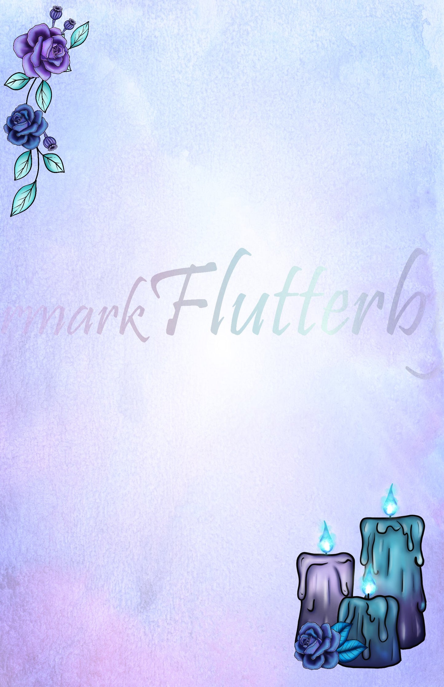 Blue Witchcraft Half Sheet Set