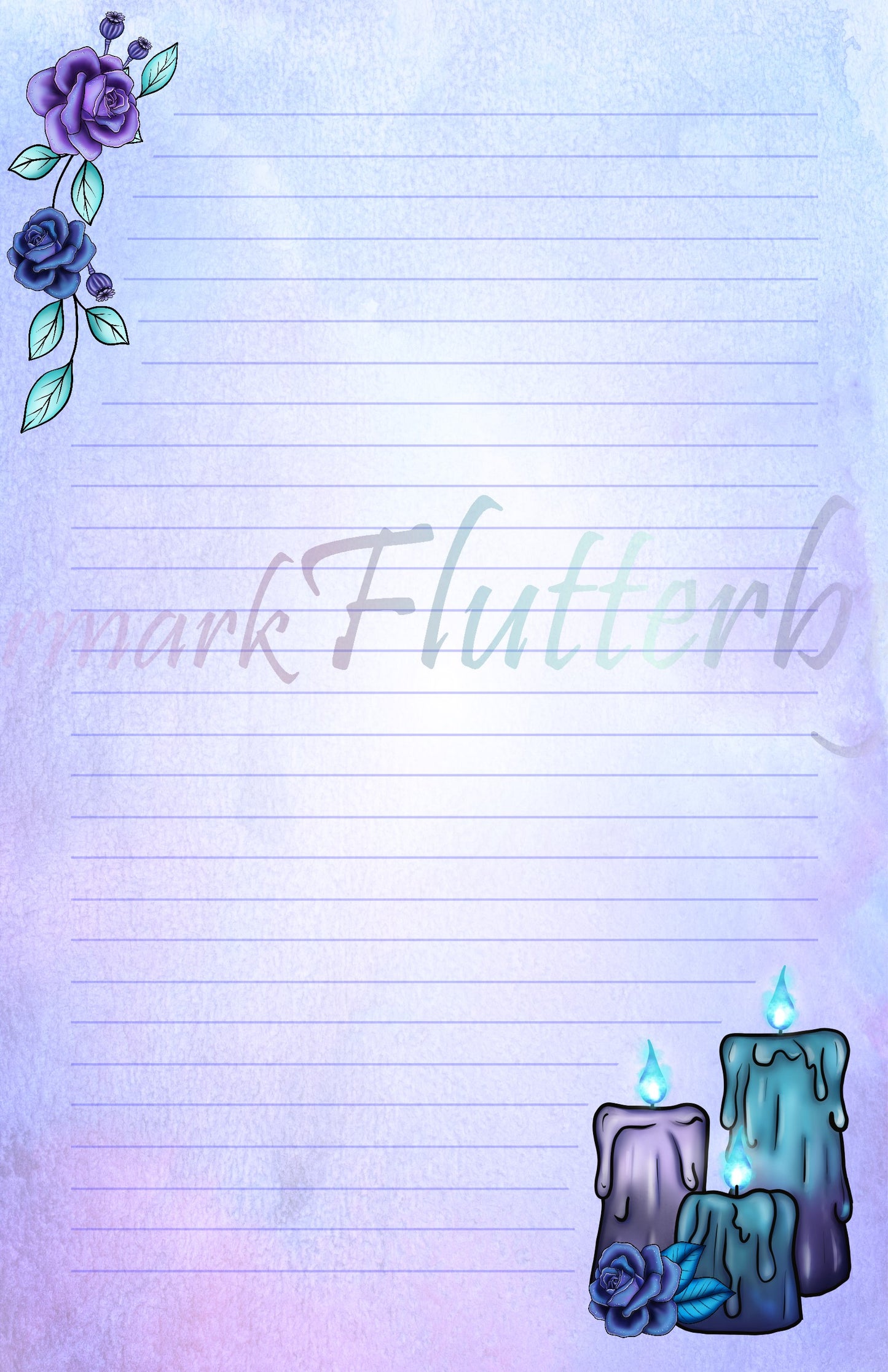 Blue Witchcraft Half Sheet Set