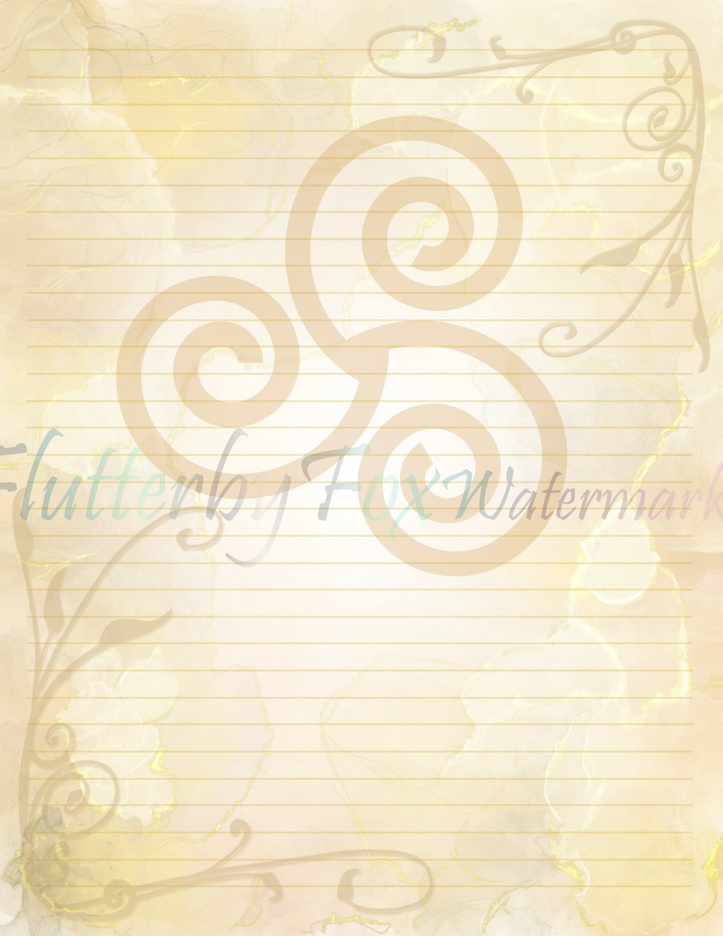 Gold Triskelion