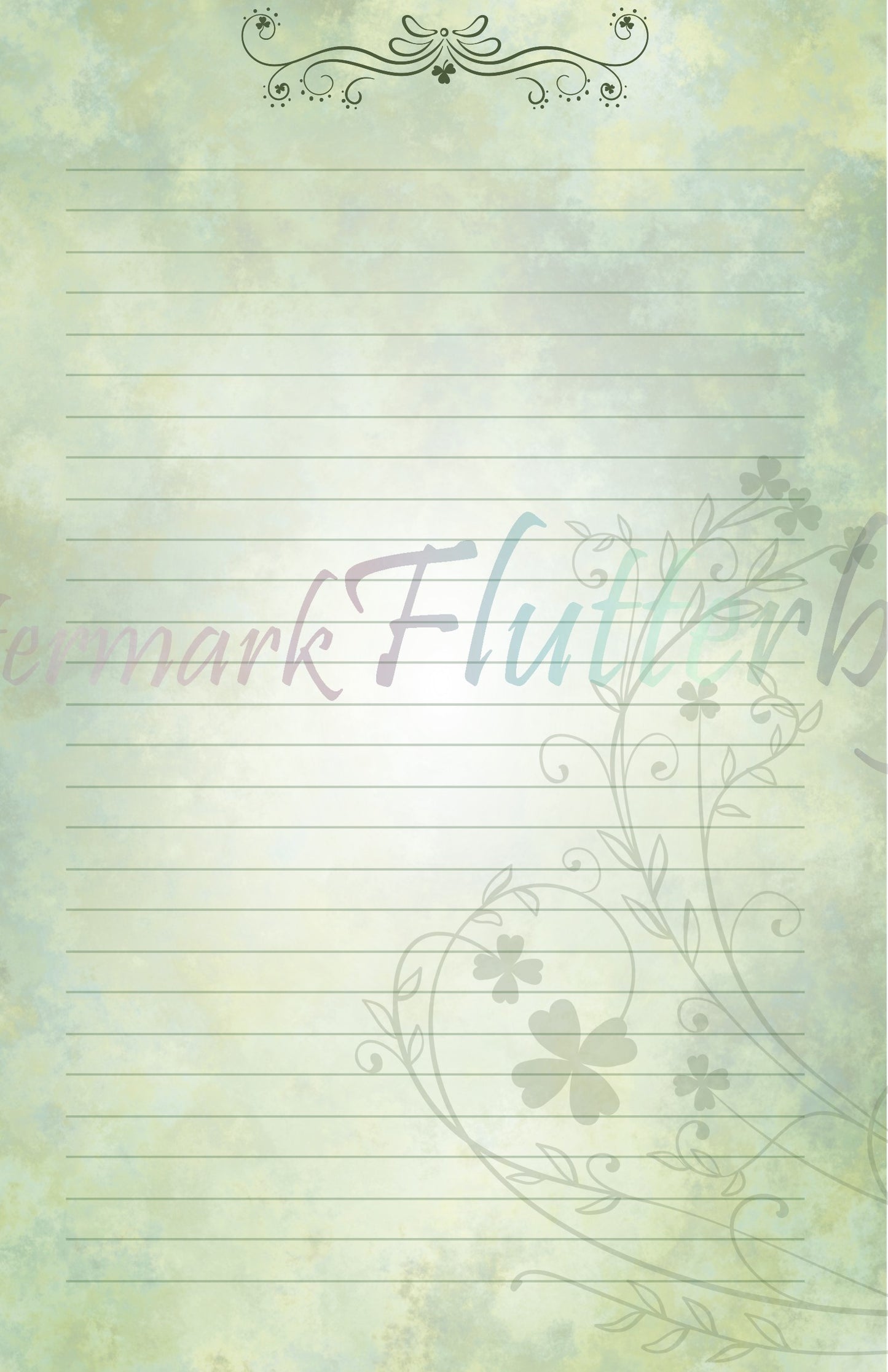 Clover Swirls Half Sheet Set