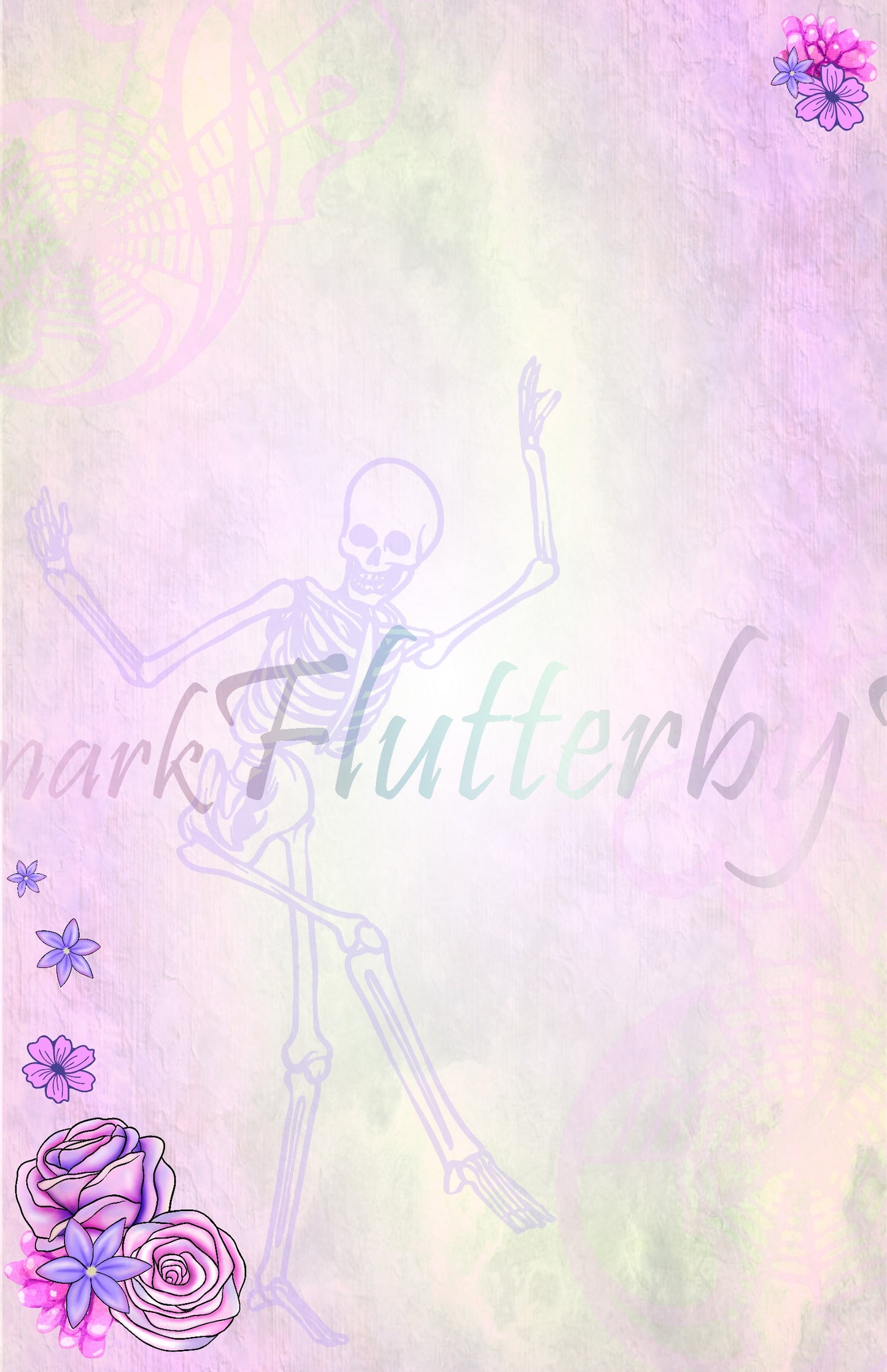 Dancing Skeletons Half Sheet Set