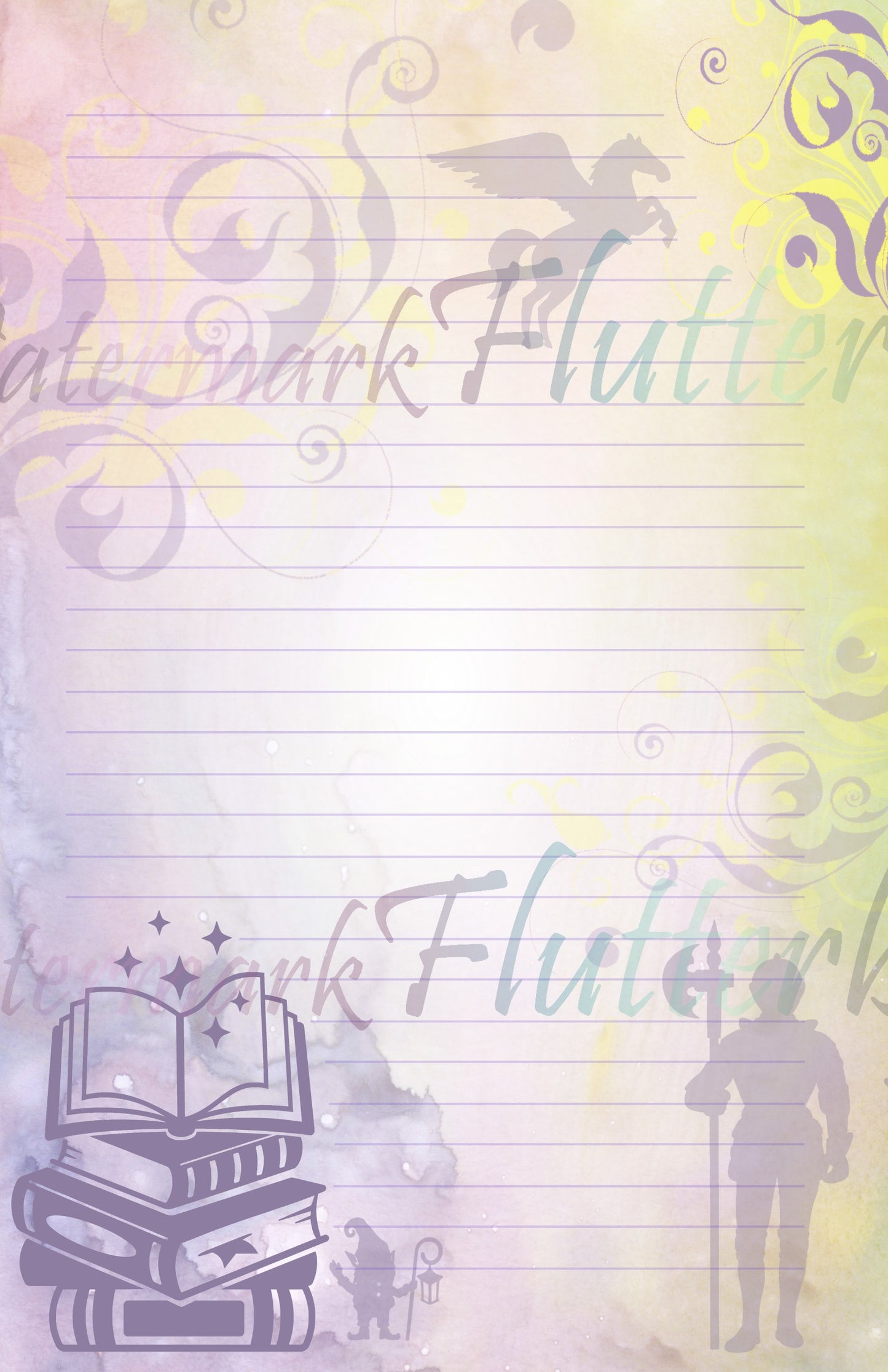 Fantasy Reader Half Sheet Set