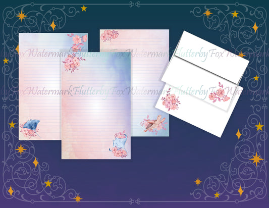 Floral Ocean Half Sheet Set