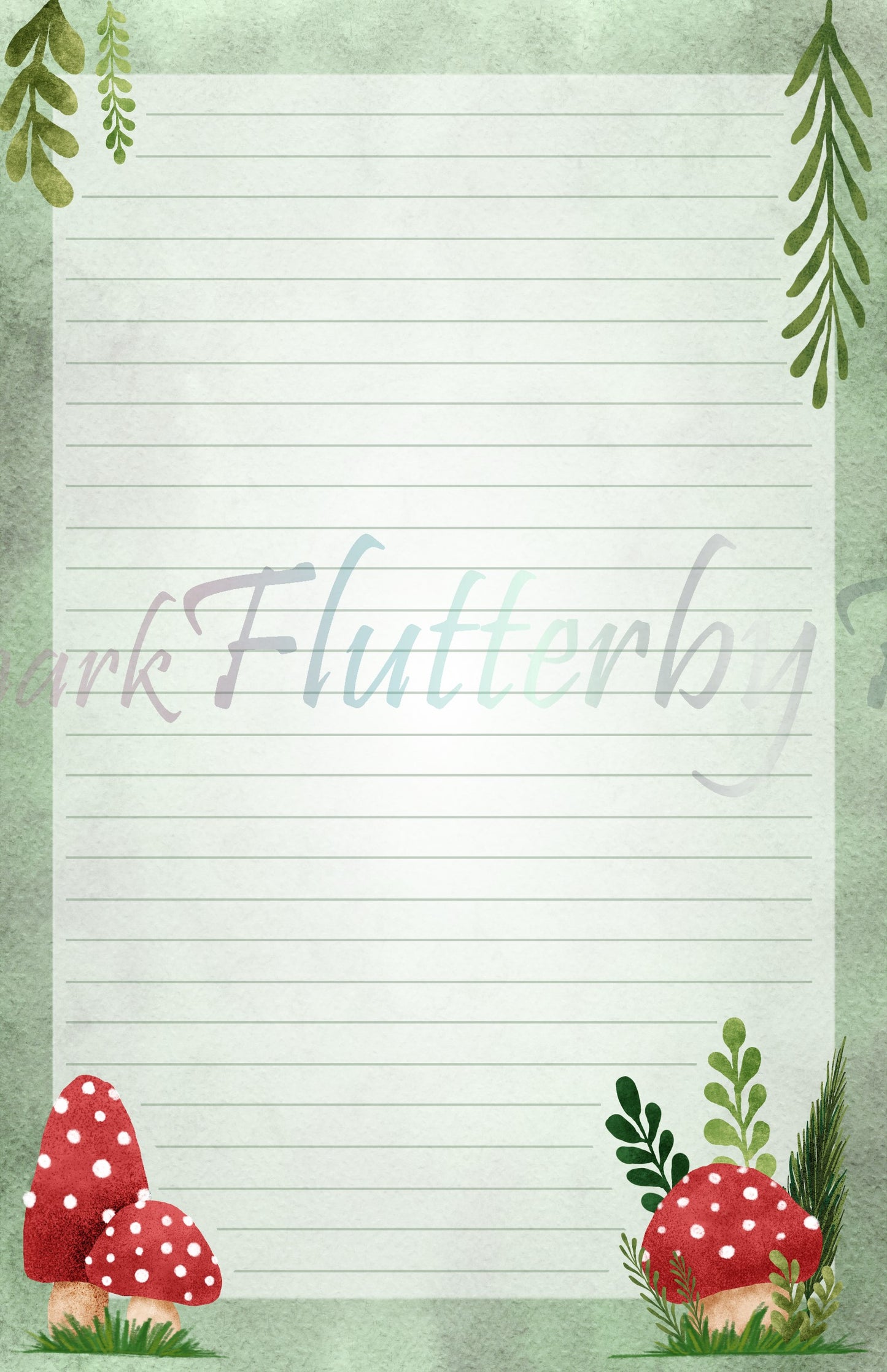 Red Mushrooms Half Sheet Set