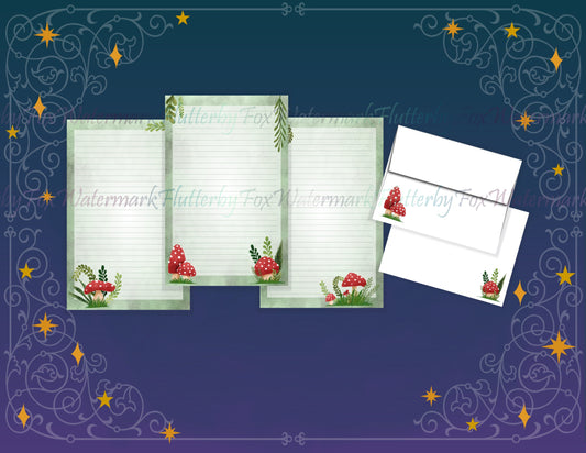 Red Mushrooms Half Sheet Set