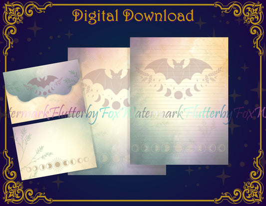 Mystic Bat Stationery