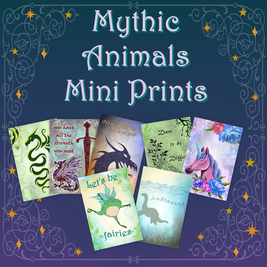 Mythic Animals Mini Prints