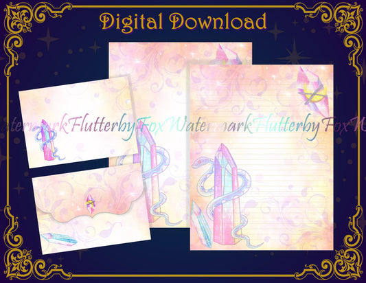 Gem Snake Stationery