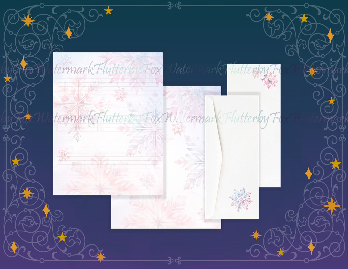 Pastel Snowflakes