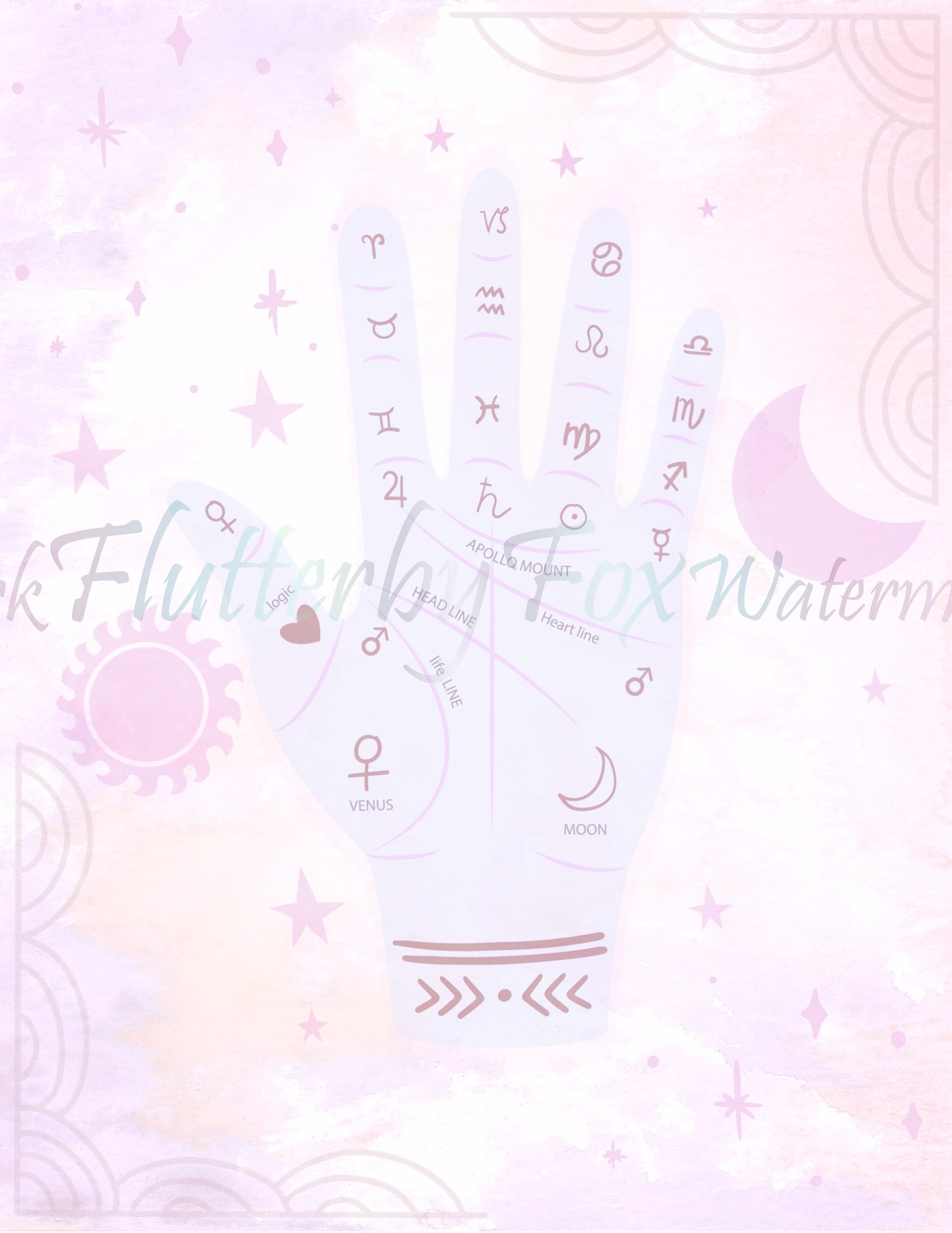 Pink Palm Reading