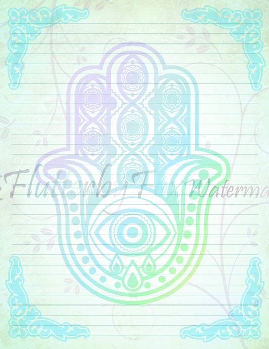 Teal Hamsa