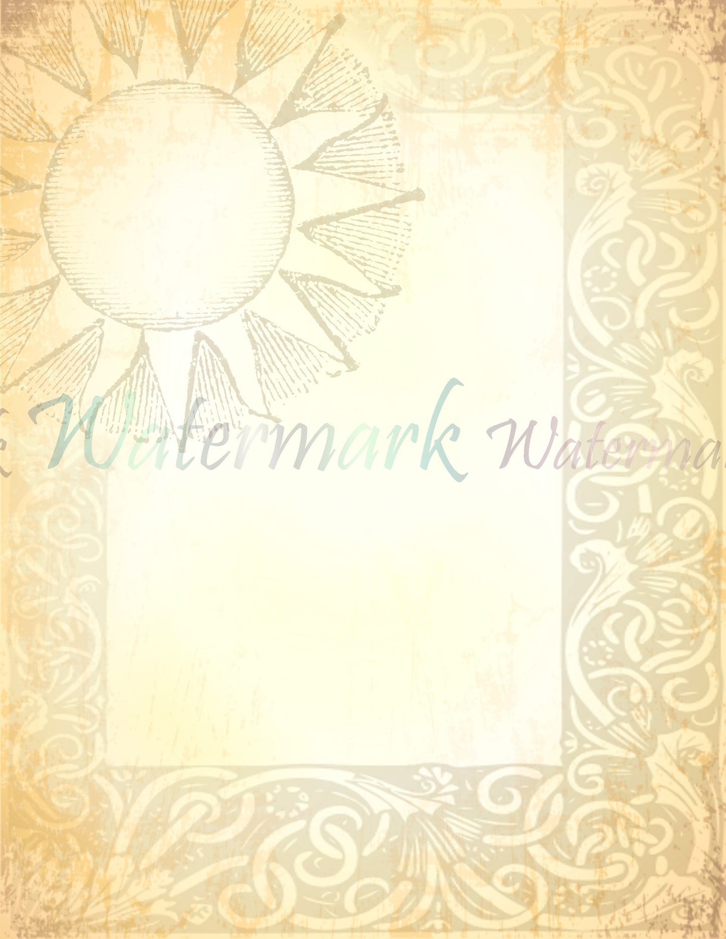 Golden Sun Stationery