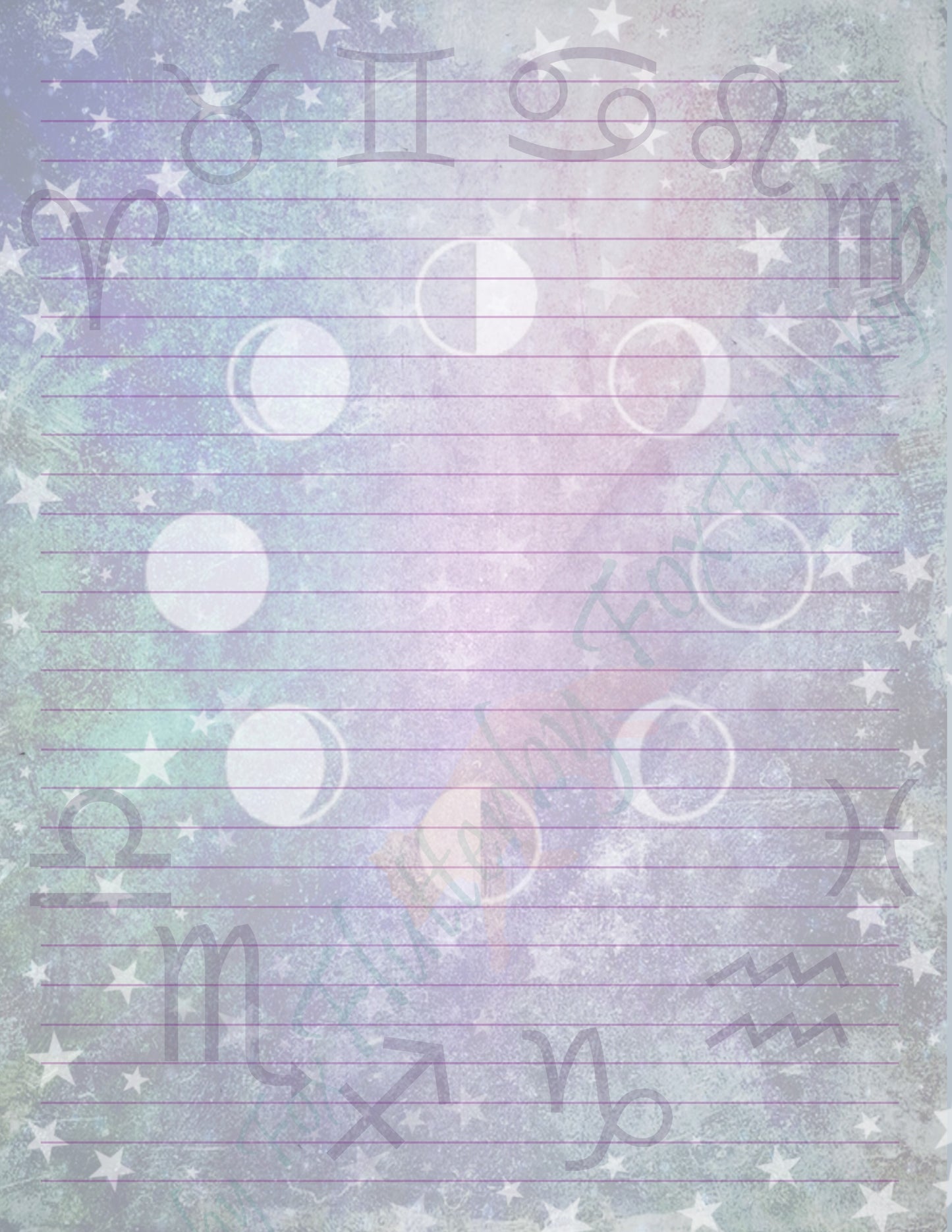 Astrology Writing Paper - Digital