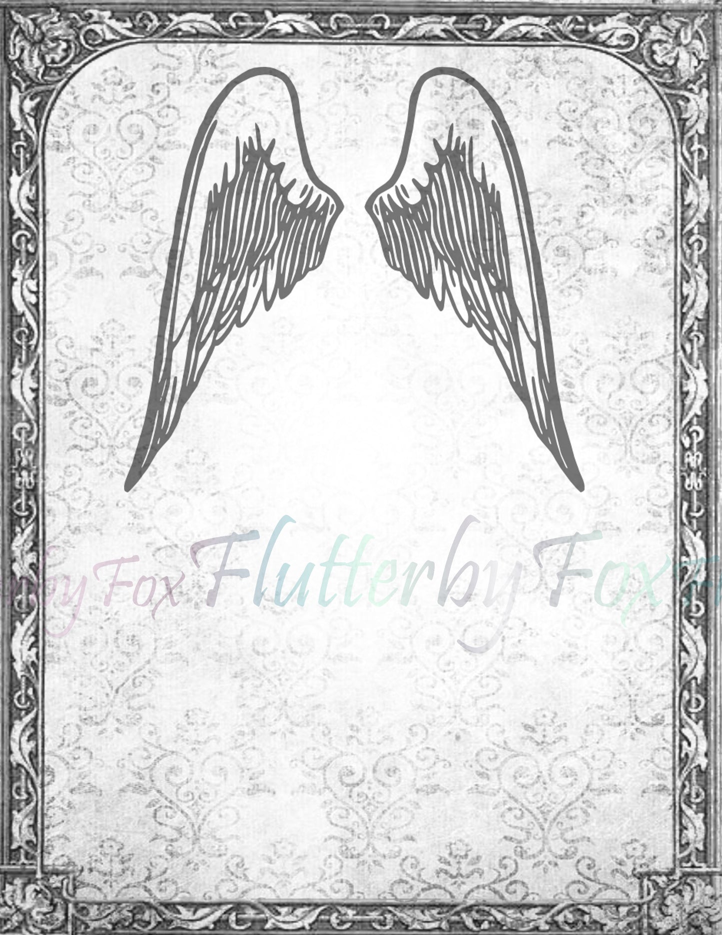 Angel Wings Writing Paper- Digital