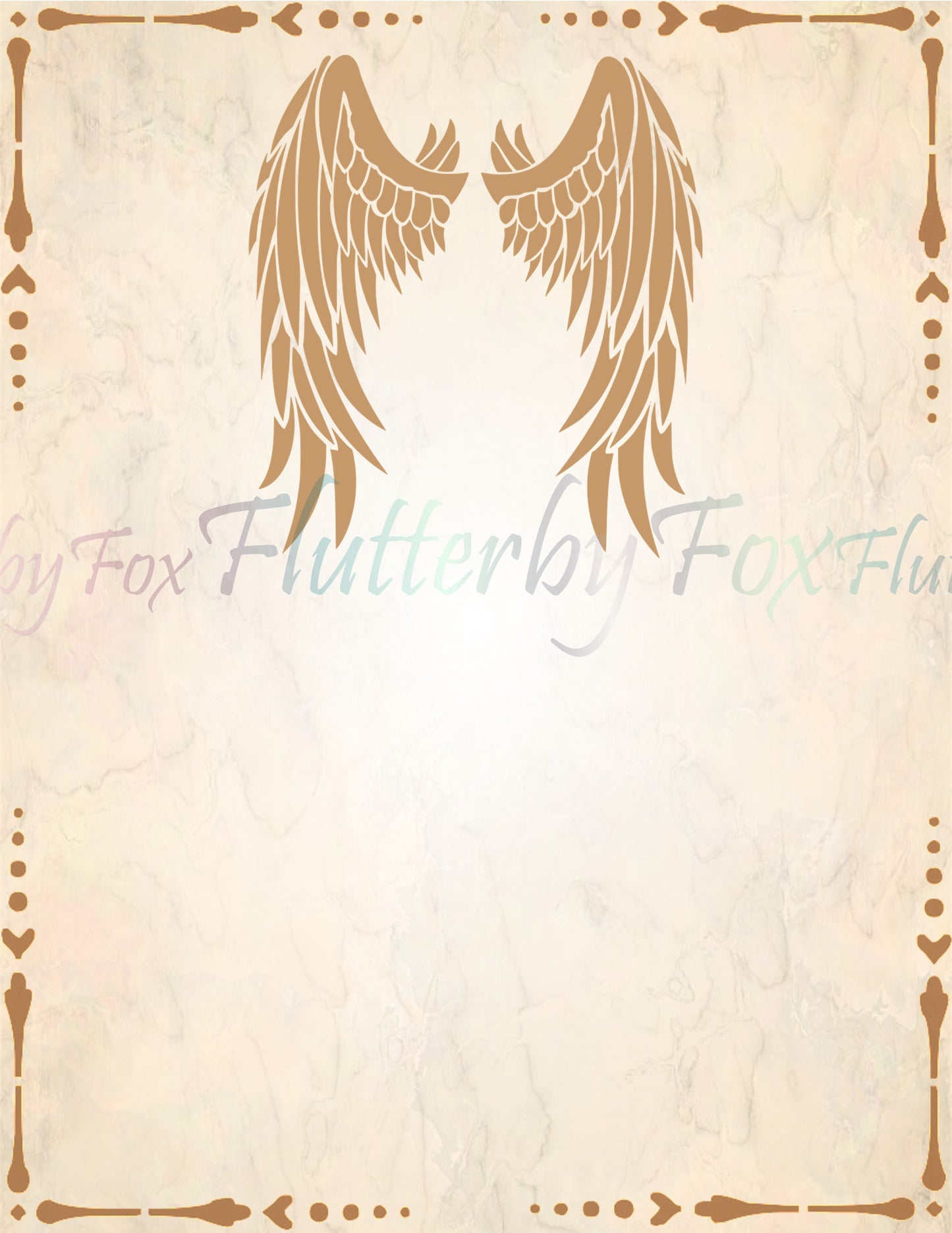 Angel Wings Writing Paper- Digital