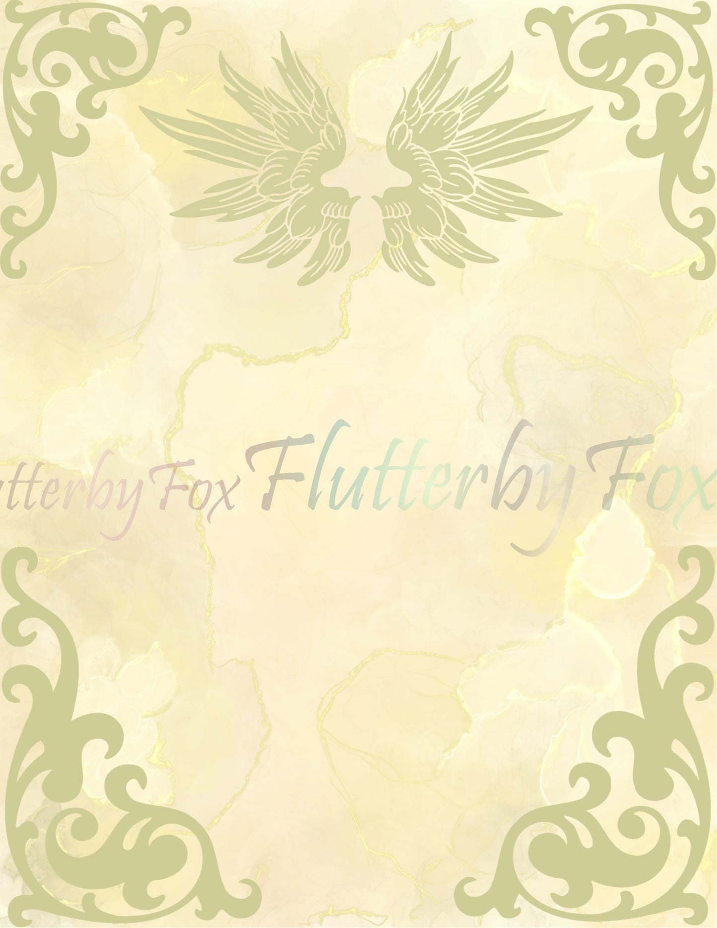Angel Wings Writing Paper- Digital