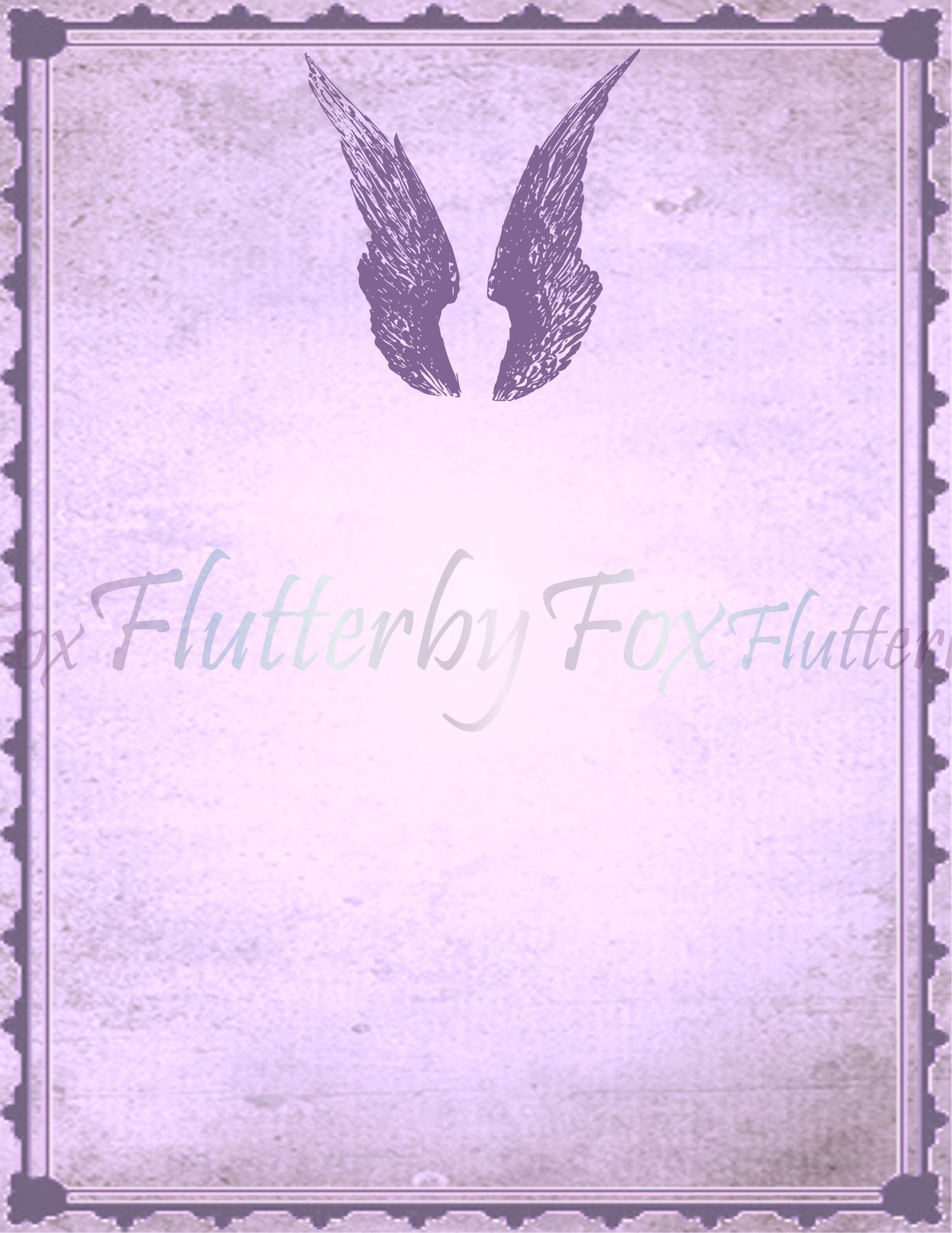 Angel Wings Writing Paper- Digital