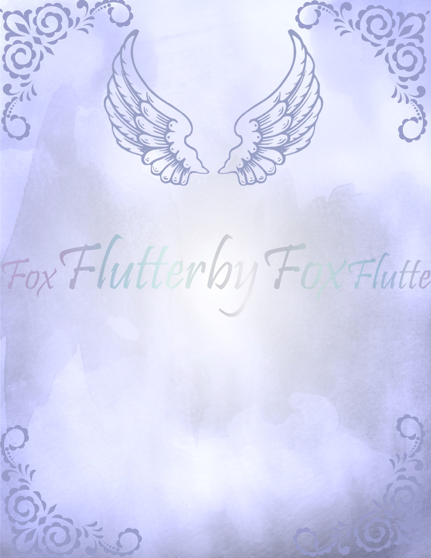 Angel Wings Writing Paper- Digital
