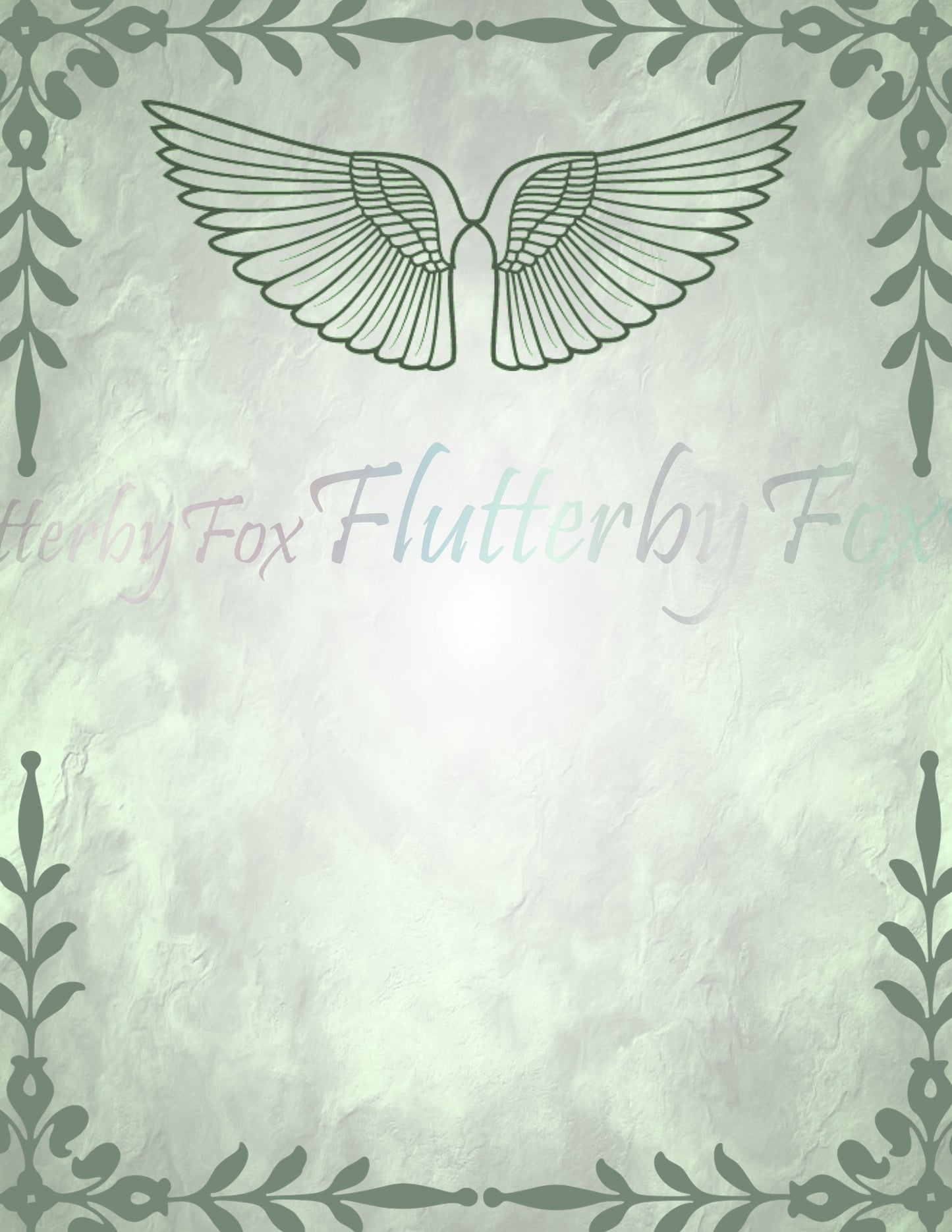 Angel Wings Writing Paper- Digital