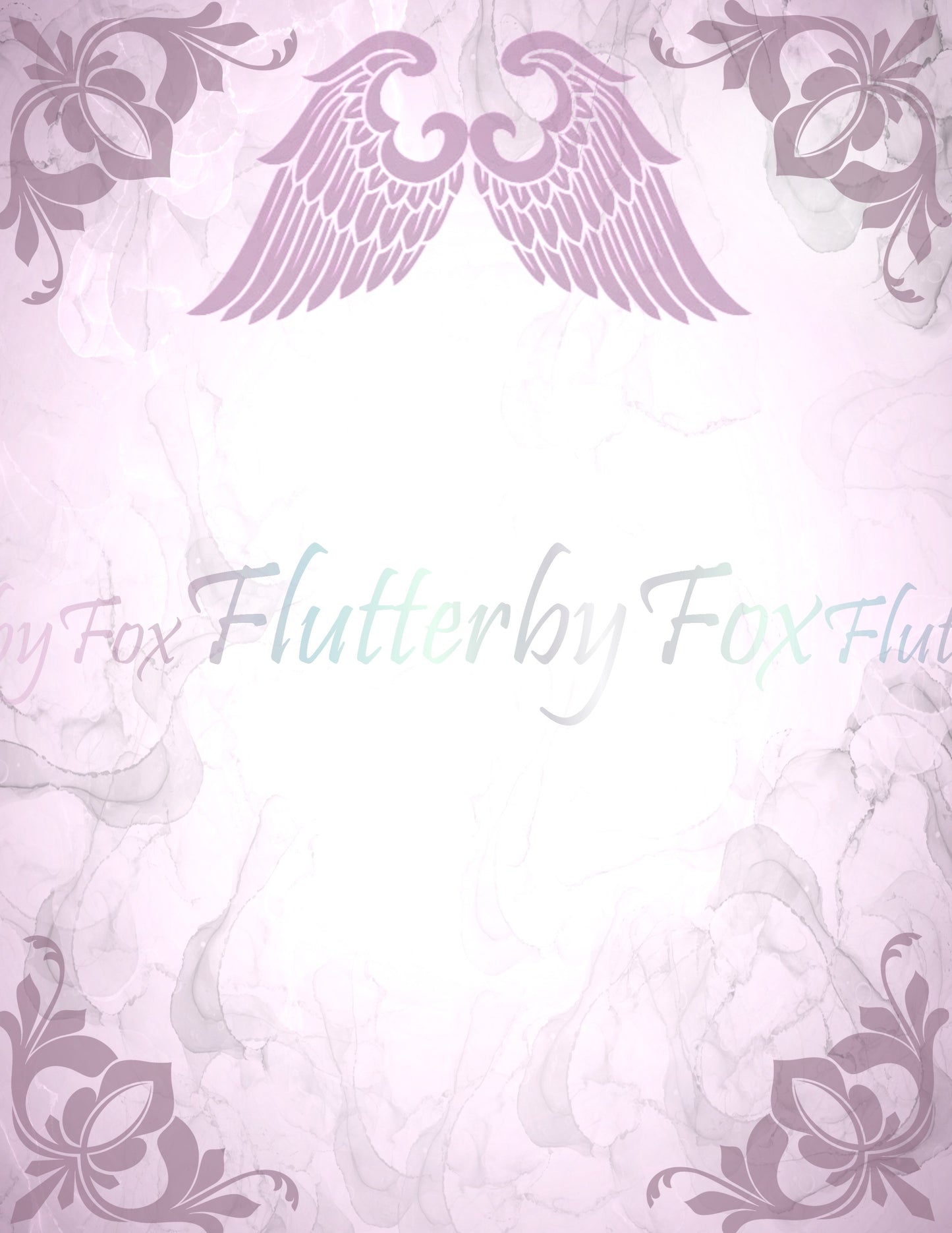 Angel Wings Writing Paper- Digital