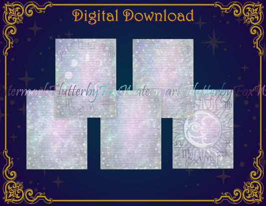 Astrology Writing Paper - Digital