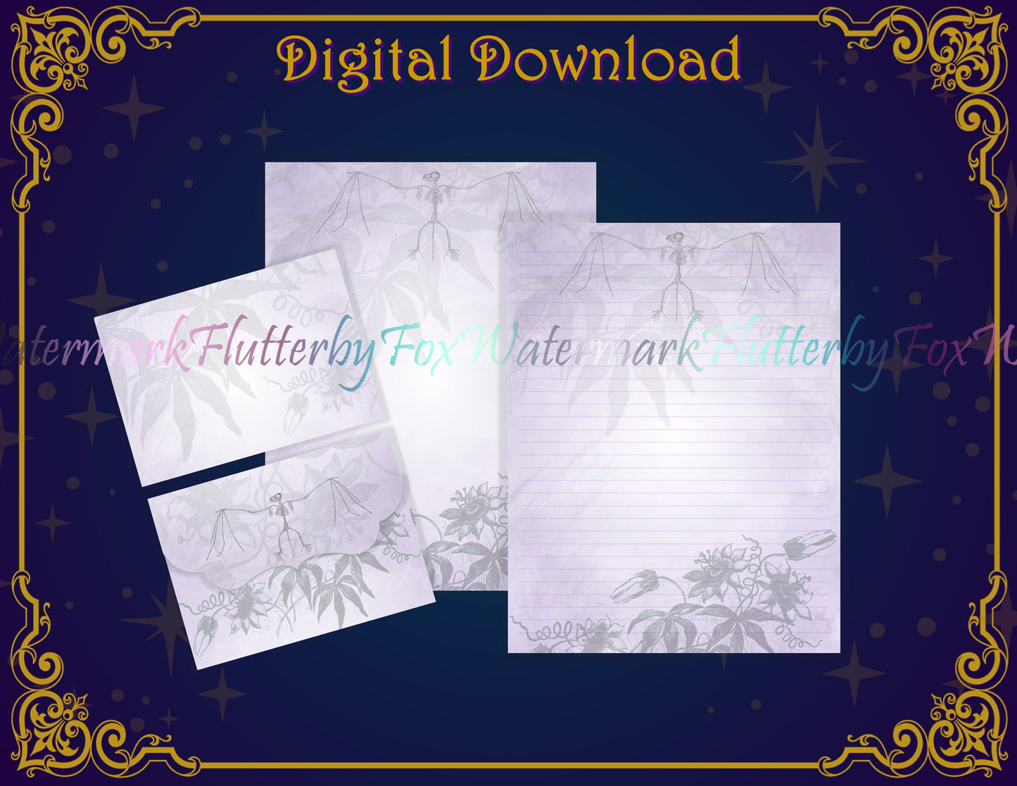 Bat Bones Stationery