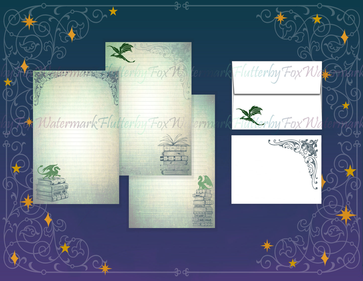 Dragon Books Half Sheet Set