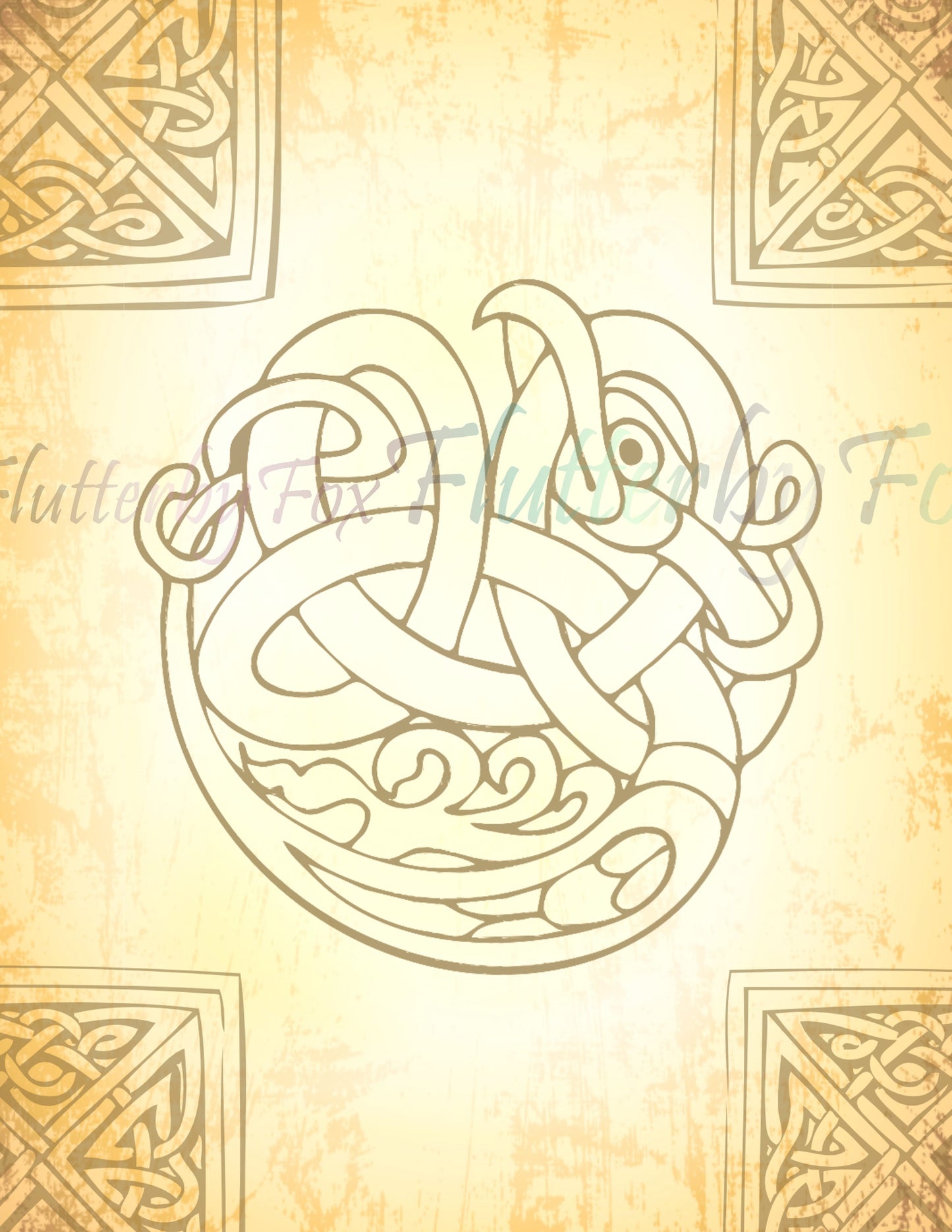 Celtic Junk Journal Pages - Digital