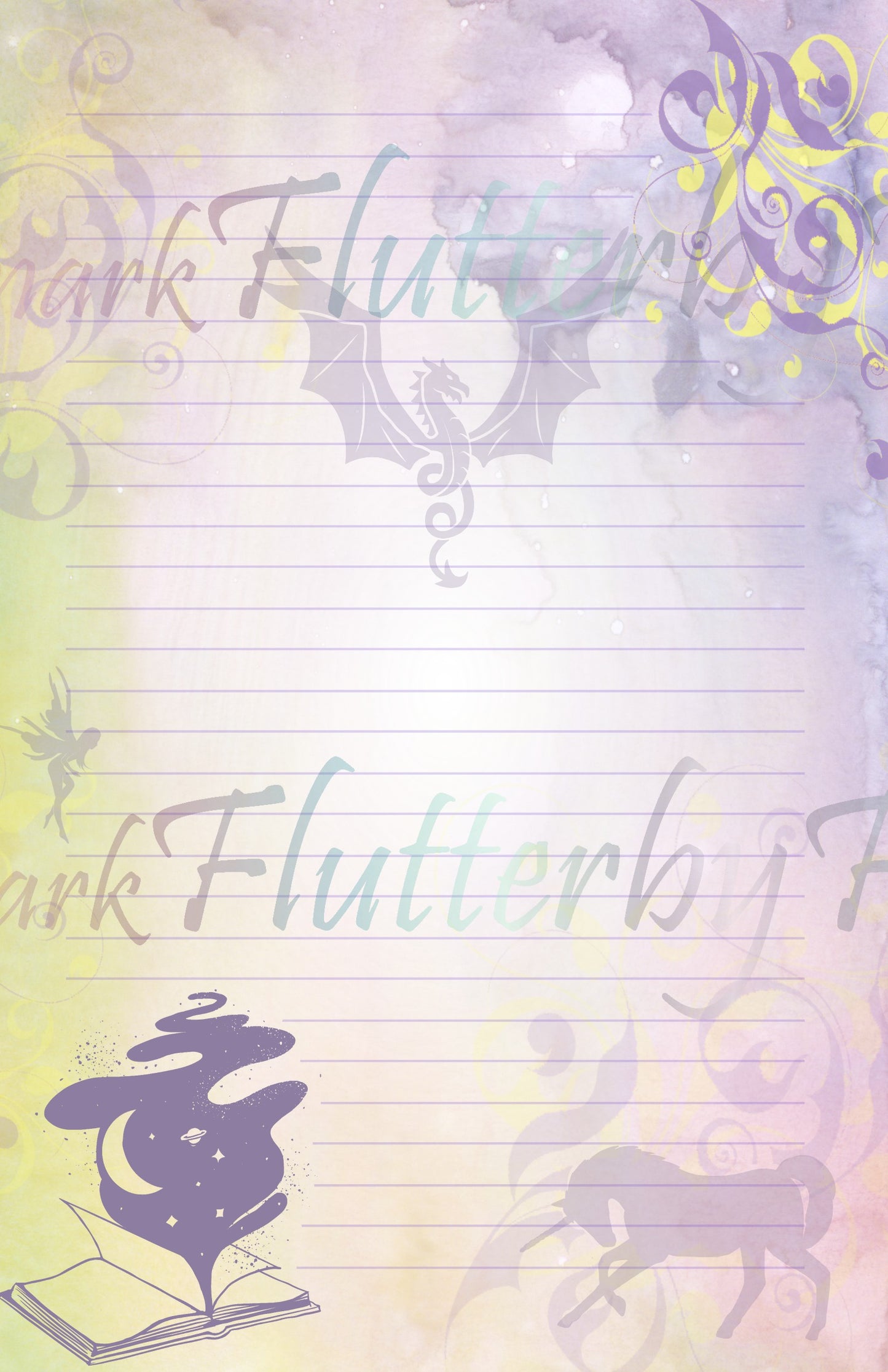 Fantasy Reader Half Sheet Set
