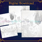 Floral Bat Stationery