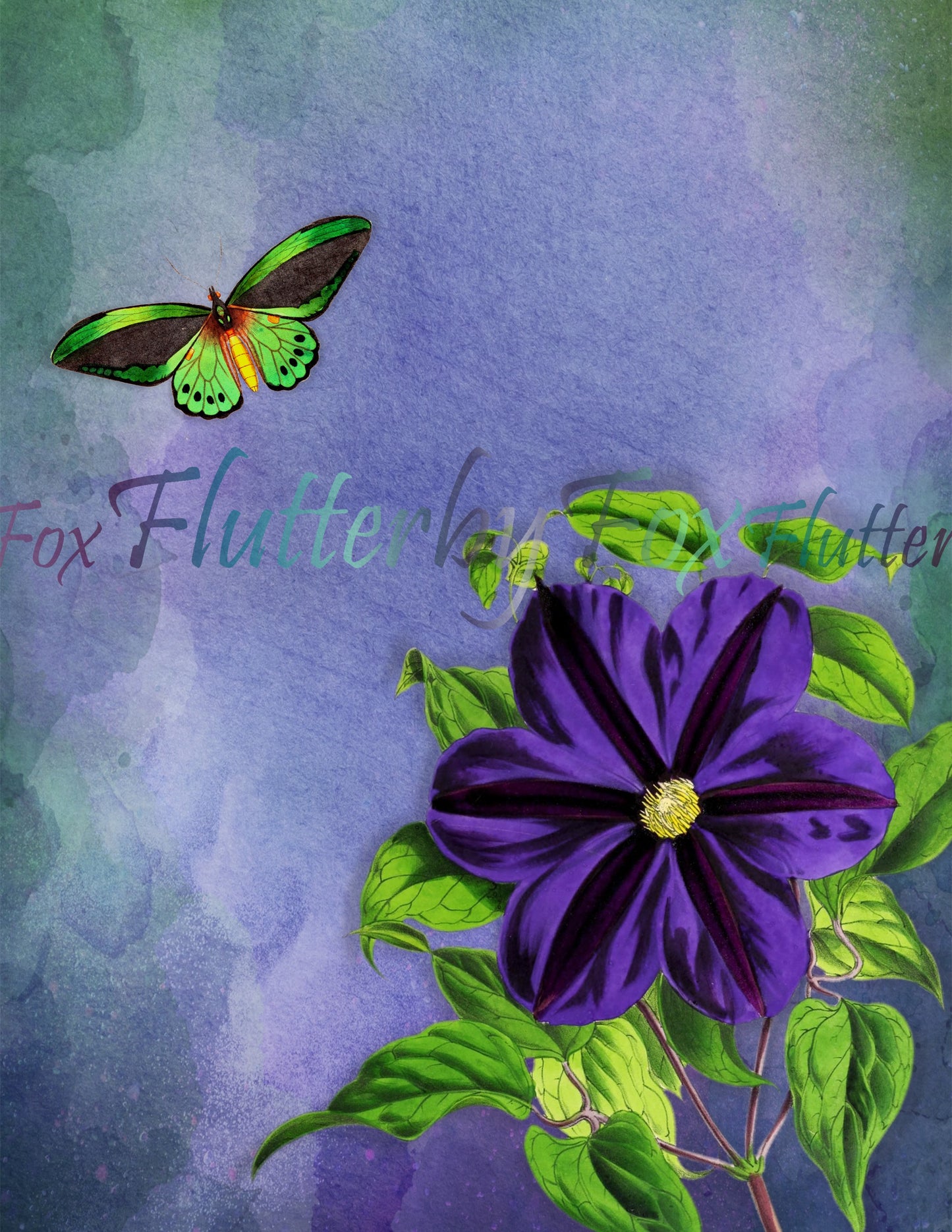 Butterfly Garden Junk Journal Pages - Digital