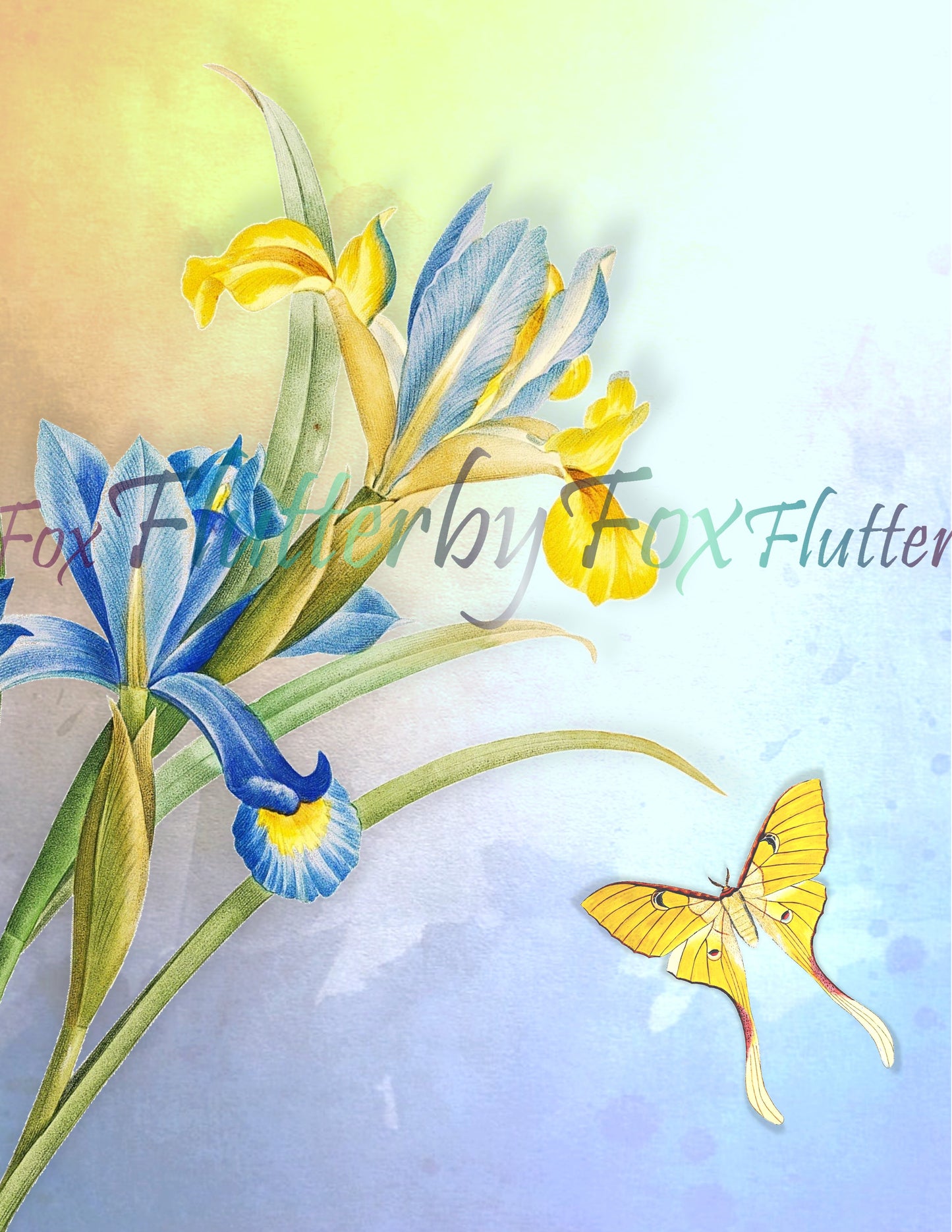 Butterfly Garden Junk Journal Pages - Digital