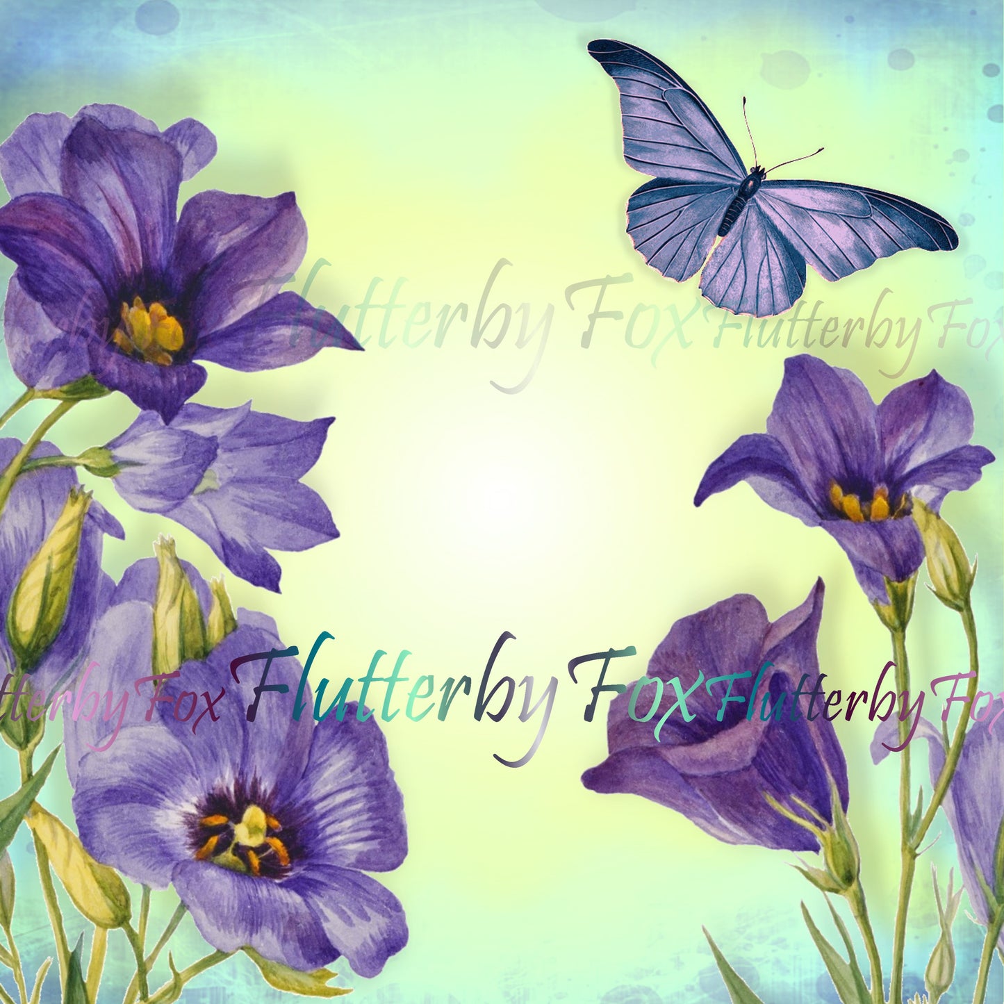 Butterfly Garden Scrapbook Pages - Digital