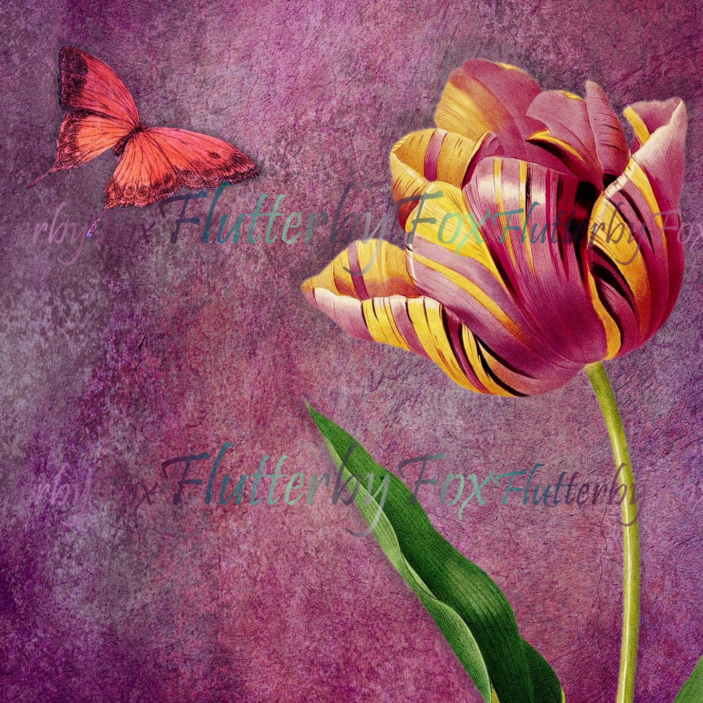 Butterfly Garden Scrapbook Pages - Digital