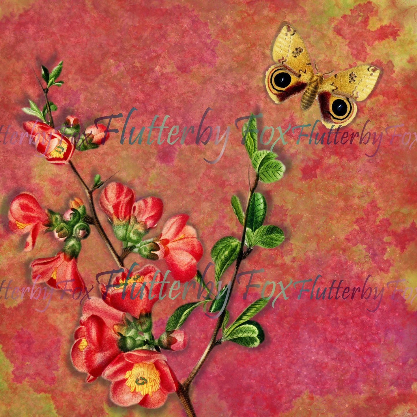 Butterfly Garden Scrapbook Pages - Digital