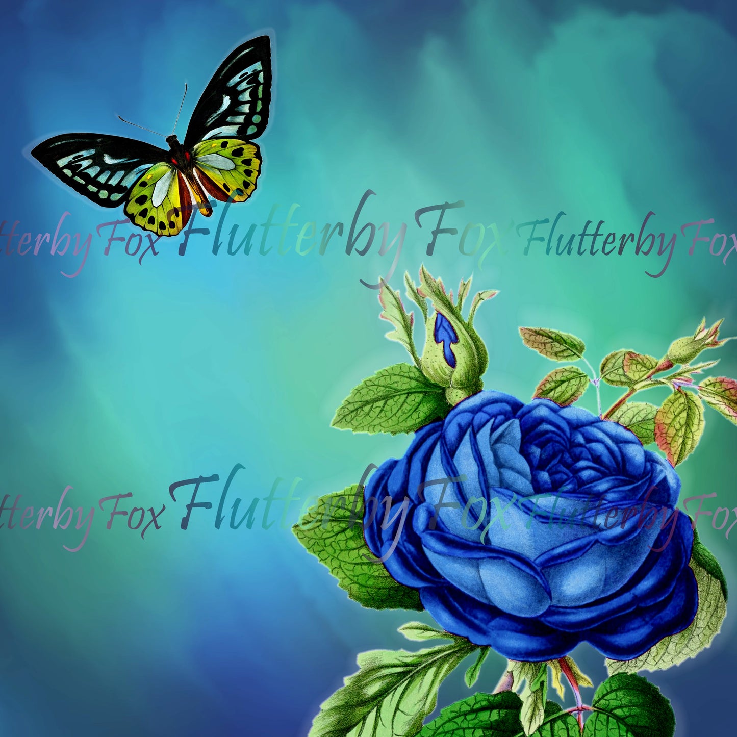 Butterfly Garden Scrapbook Pages - Digital
