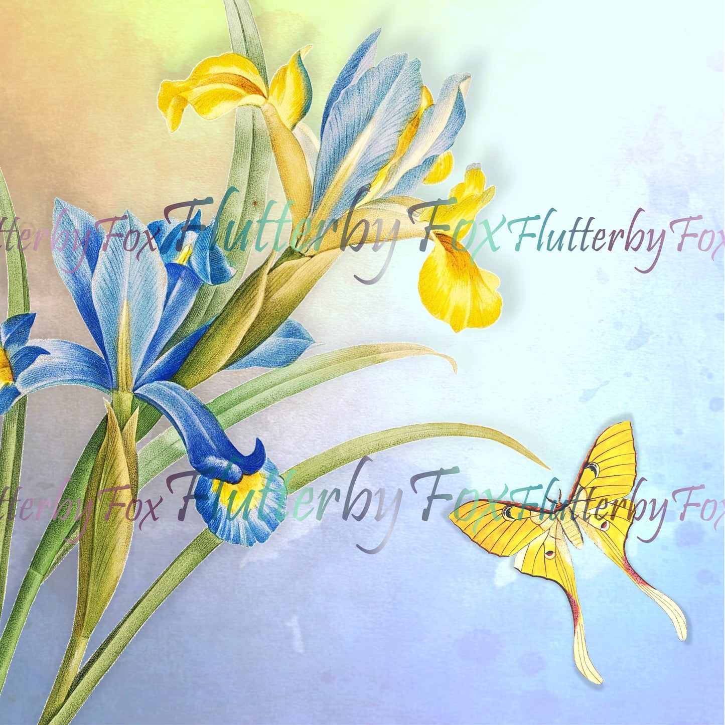 Butterfly Garden Scrapbook Pages - Digital