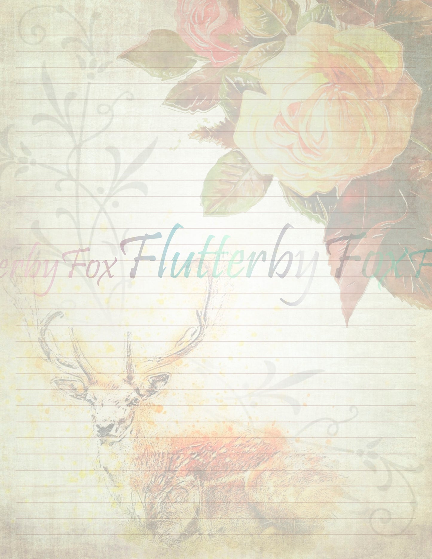 Green Witch Writing Paper - Digital