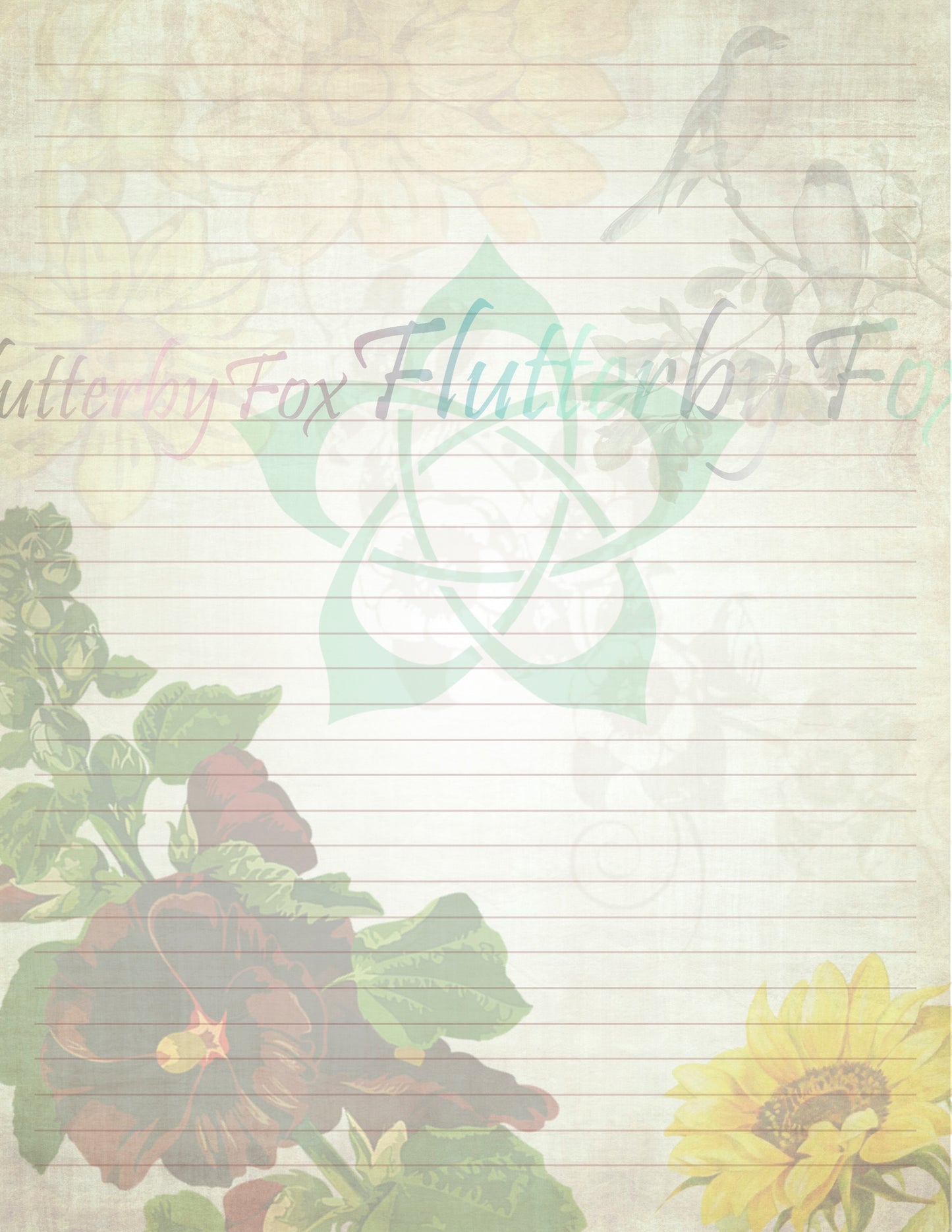 Green Witch Writing Paper - Digital