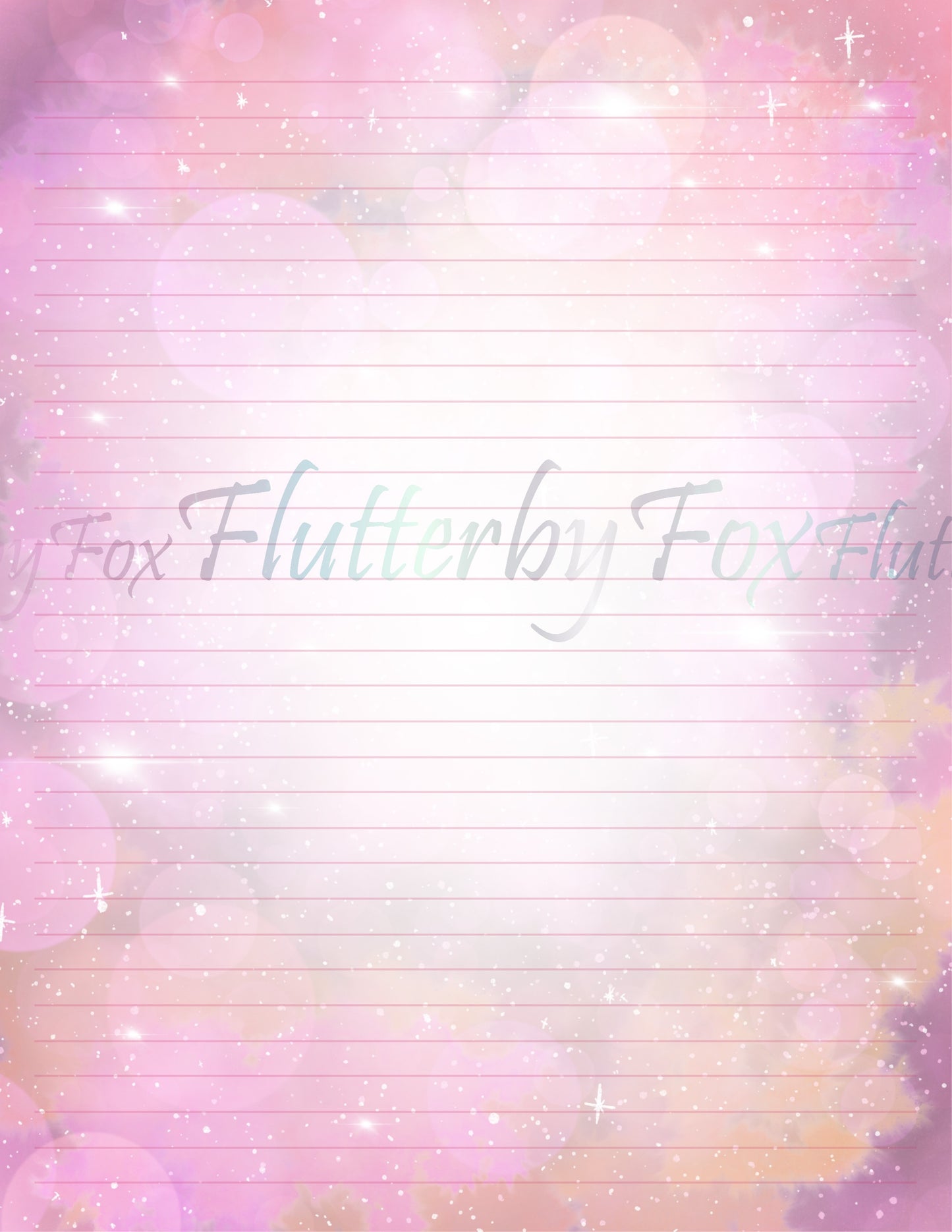 Galaxy Writing Paper - Digital