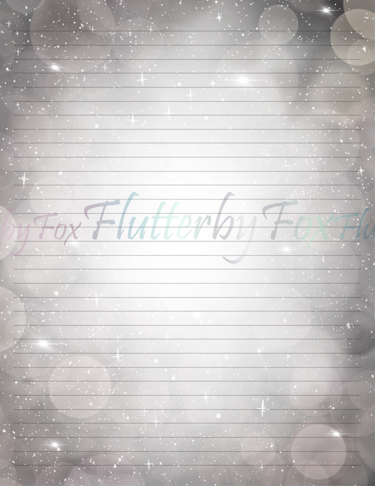 Galaxy Writing Paper - Digital