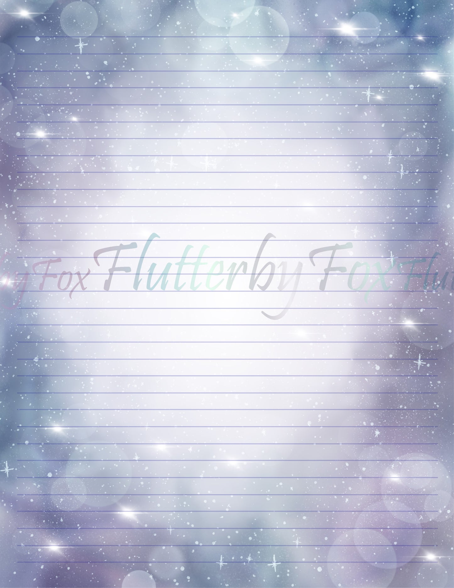 Galaxy Writing Paper - Digital