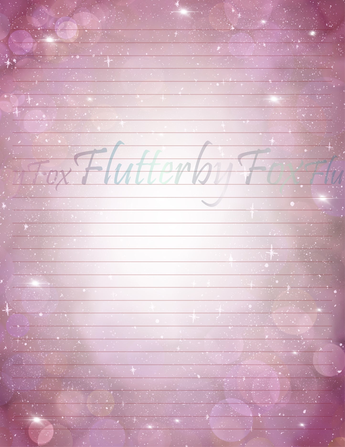 Galaxy Writing Paper - Digital