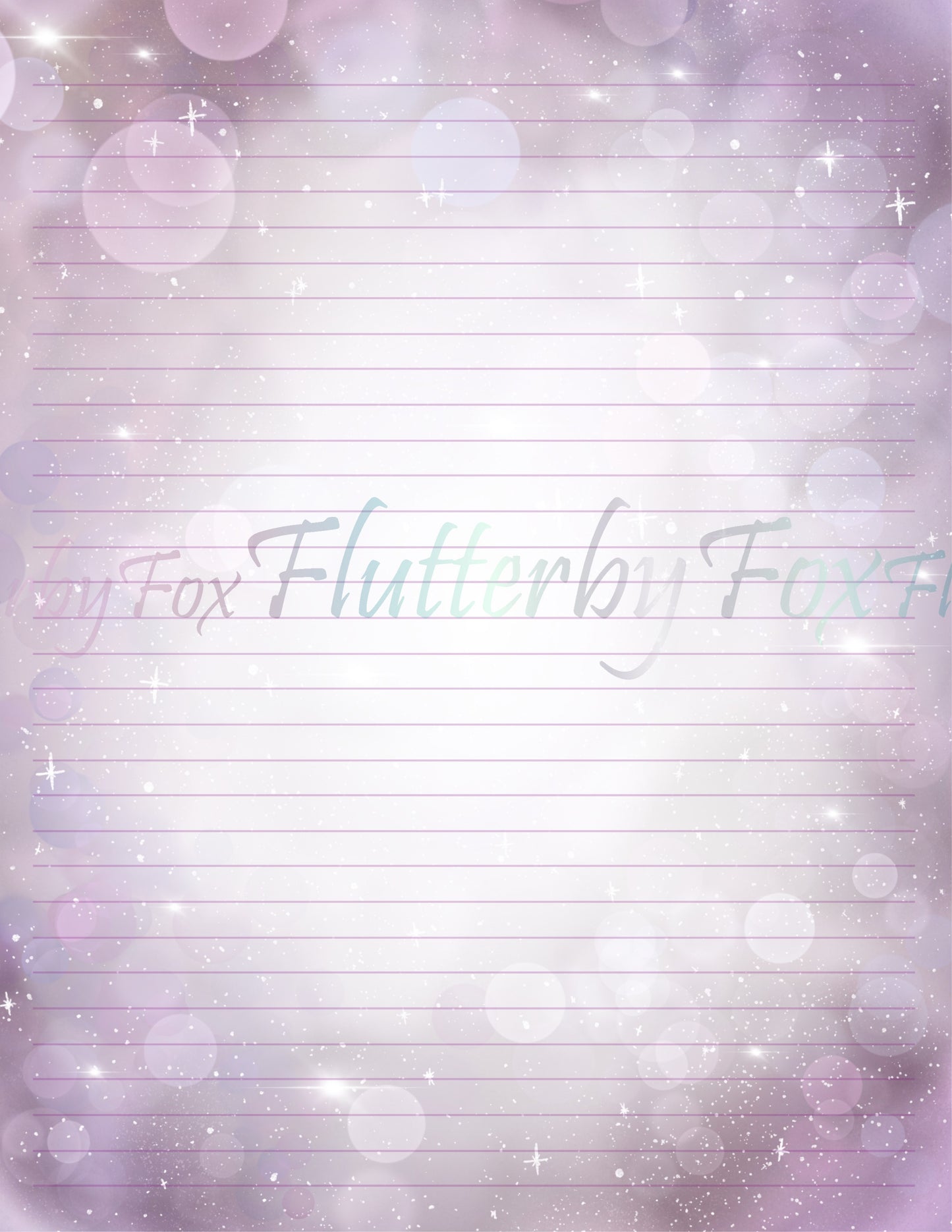 Galaxy Writing Paper - Digital