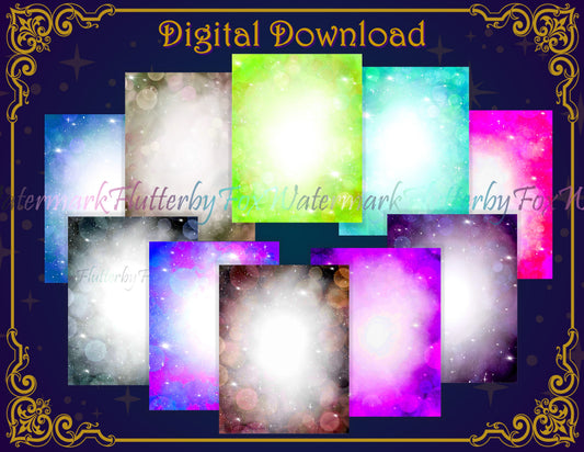 Galaxy Vol II Junk Journal Pages - Digital